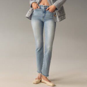 Good American Good Legs Straight High-Rise Jeans - size 26